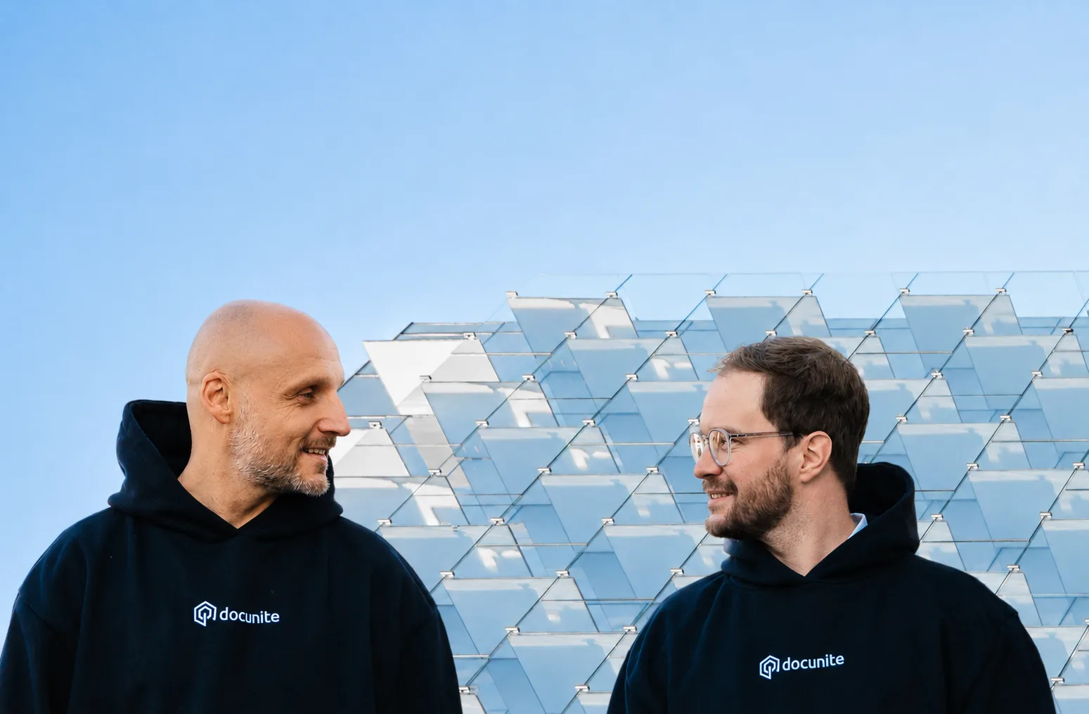 Patrick Penn und Mark Scharpenack im docunite Office
